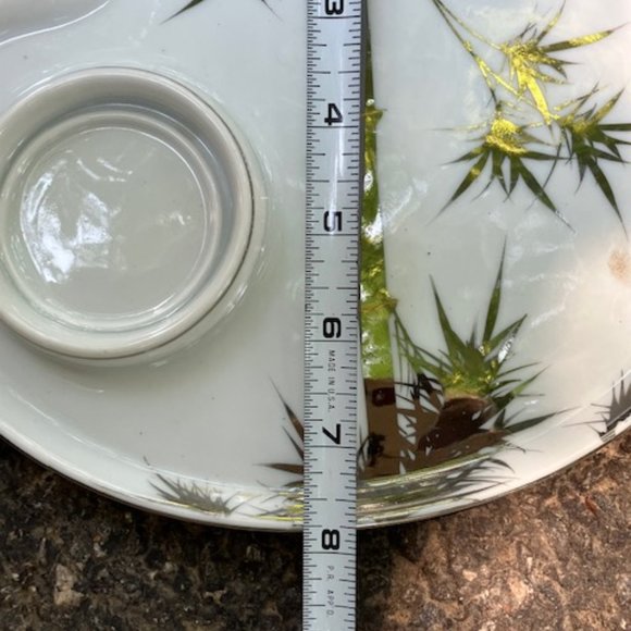 7 Vintage Nunome Hand Painted Fine China Snack Plate - Picture 4 of 4